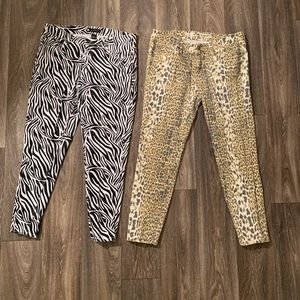 Ladies animal print jeans bundle